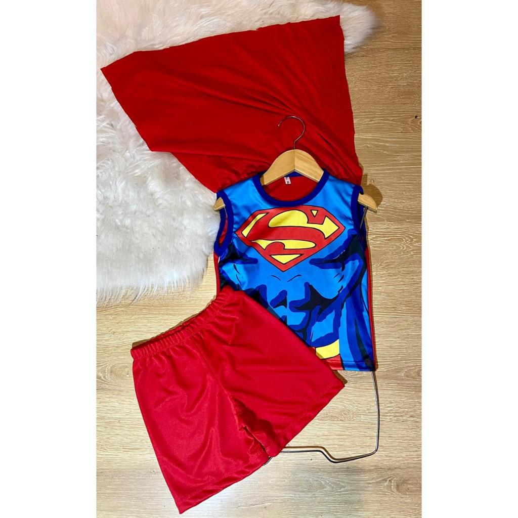 Fantasia Super Herói Menino Conjunto Carnaval com Máscara - Homem Aranha Homem de Ferro Batman Hulk Sonic moana
