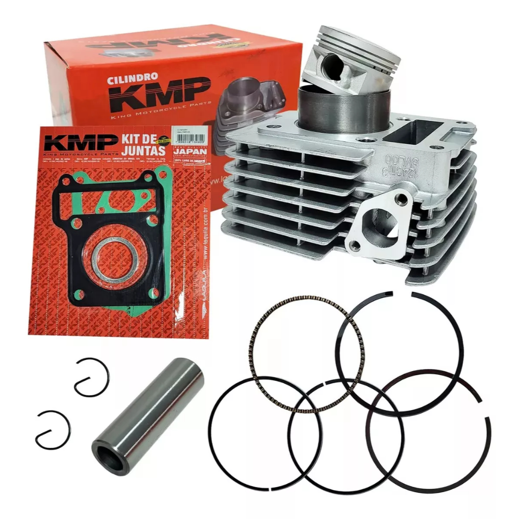 Kit Motor Cilindro Pistão Anéis Std Kmp Ybr 125 2009 2010 2011 2012 2013 2014 2015 2016 - Spare Parts and Accessories for Vehicles