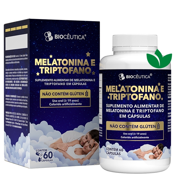 MELATONINA E TRIPFOFANO 60 Cápsulas Biocêutica em Oferta na Shopee