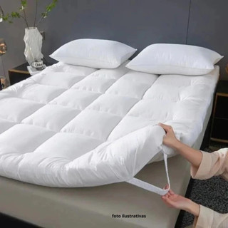 Pillow Top Casal padrão Protetor de Colchão 400 Fios - com elástico