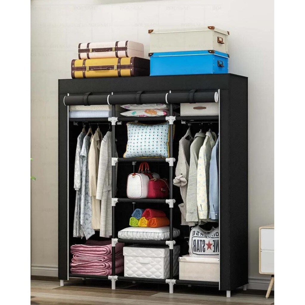 Guarda Roupa Desmontavel Organizador de Roupas Casal Grande Facil Montagem Pratico