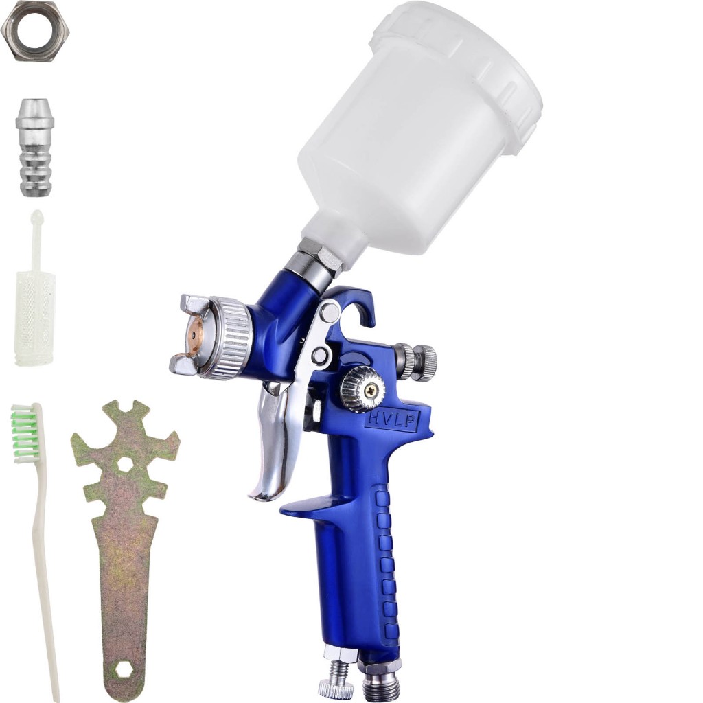 Pistola De Pintura Gravidade Bico 0.8mm Para Retoque Profissional H2000 Premium Wwsoldas em Oferta na Shopee