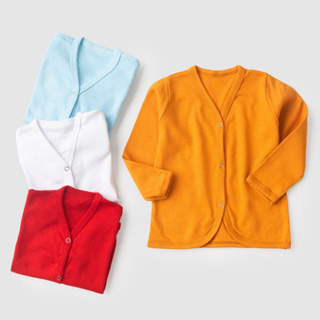 Casaquinho Bebê Inverno Suedine com Botões Confortável P/M/G/1 em Oferta na Shopee