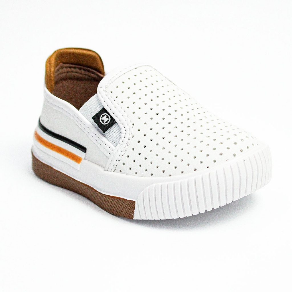 Tênis Infantil Molekinho Menino Calce Fácil 2615.100 Branco em Oferta na Shopee