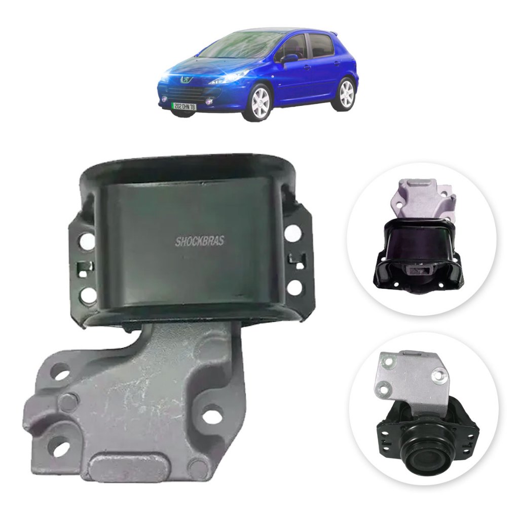 Coxim Calço Citroen C4 Peugeot 307 308 1.6 Superior Direito  Suporte Motor HIdraulico Shockbras