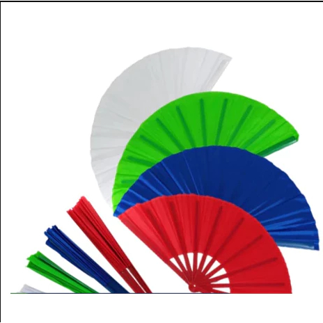 Leque cor única. Leque para festa, carnaval e fantasia.