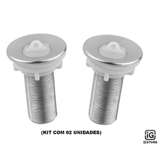 Kit 02 Válvula de Pia Lavatório Abs Lavabo 7/8 Cromada em Oferta na Shopee