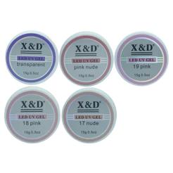 Gel X&d 15g Led Uv Gel para Unhas Xd Profissional Acrigel Alongamento Xed