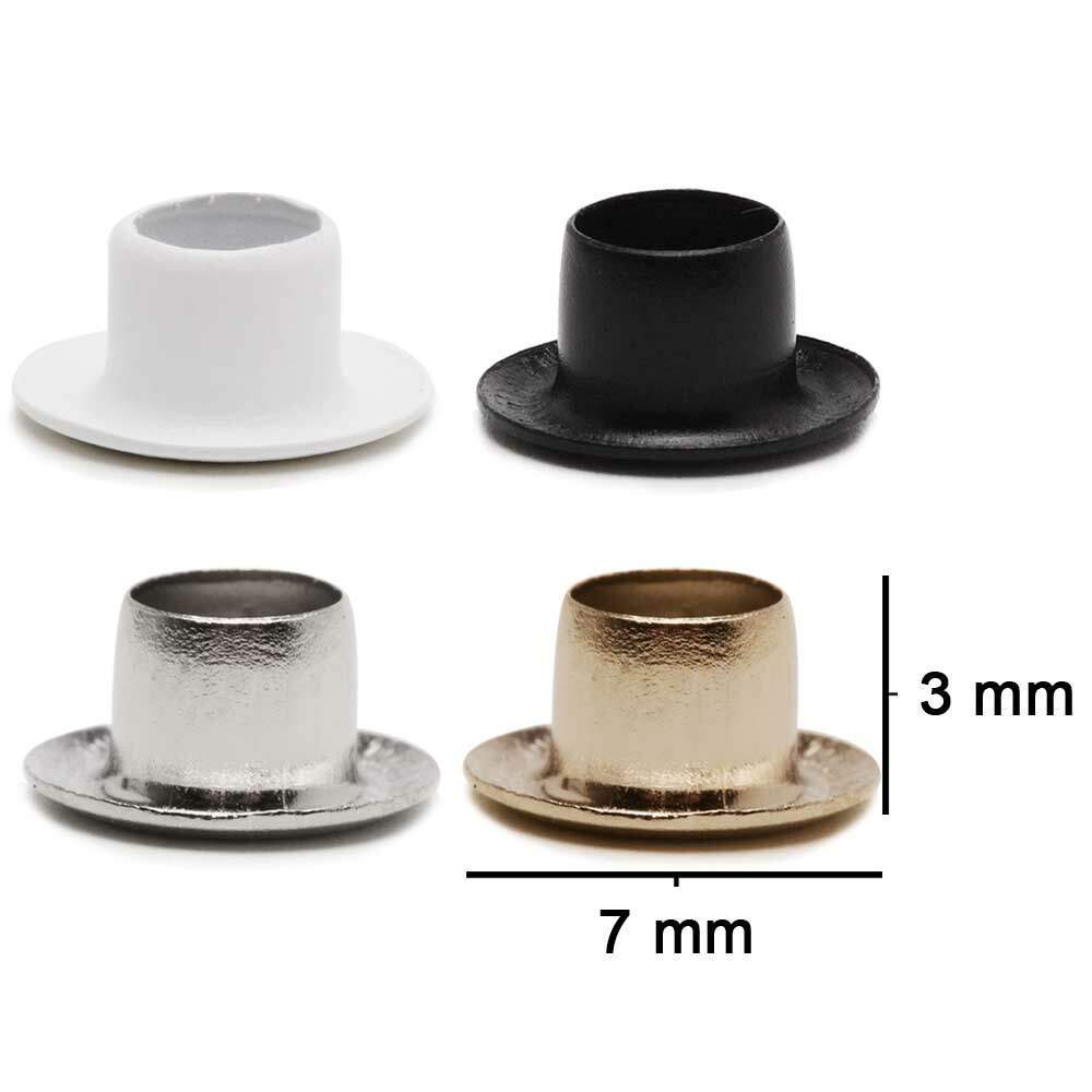 Ilhós Eberle 108/45F 4 mm sem arruela pacote com 1000 unidades Ilhós 54