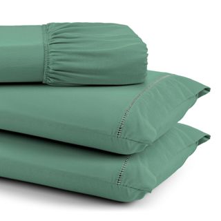 Kit Jogo de Lençol Berço Solteiro Casal Queen King 400 fios Toque Macio com Ponto Palito em Oferta na Shopee