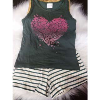 Conjunto Infantil Feminino, (Blusa Regata + Shorts Listrado) , Marca: Rovitex, Tam: 3