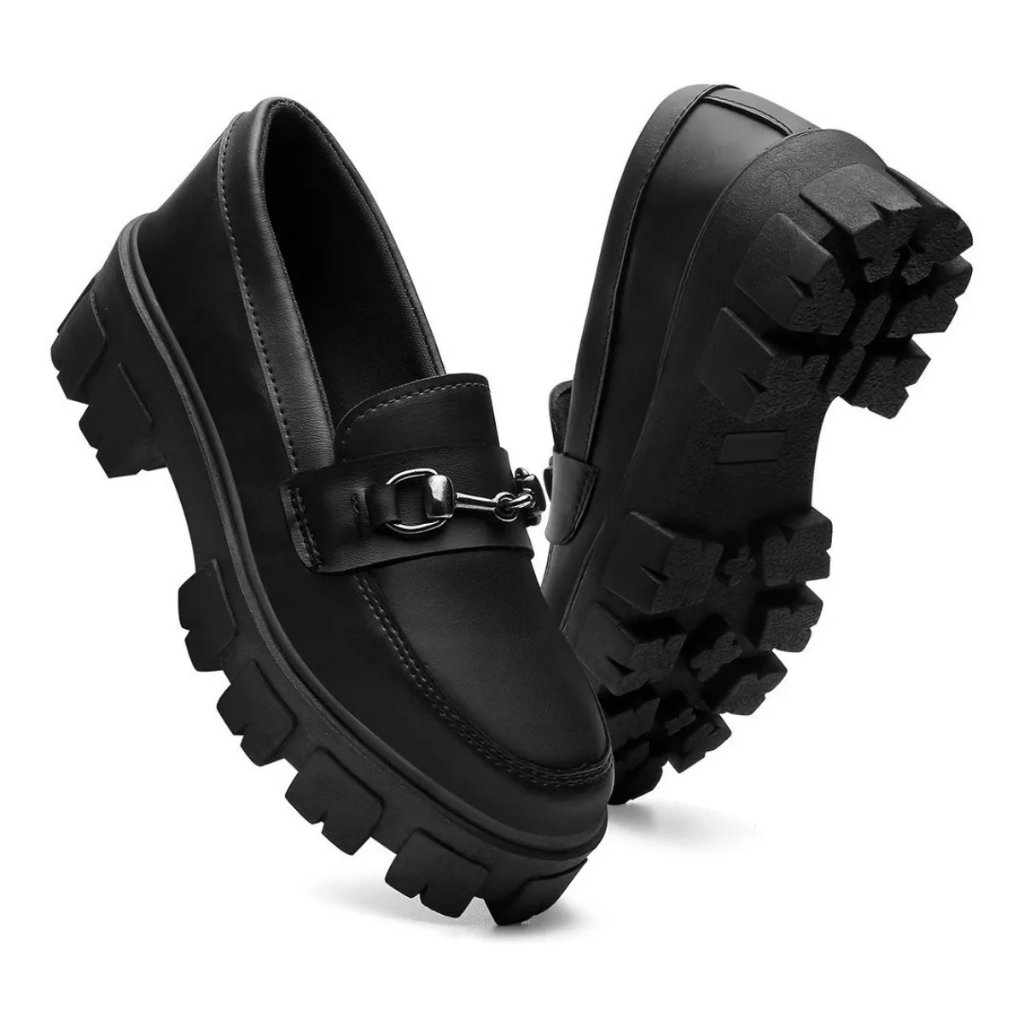 Mocassim Preto Elegante Confortável, Casual, Versátil, Dia a Dia, Estilo, Moda, Tendência, Qualidade
