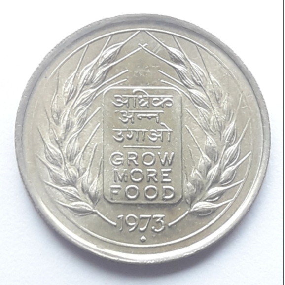 Moeda Fao Índia 50 Paise 1973 Flor de Cunho.