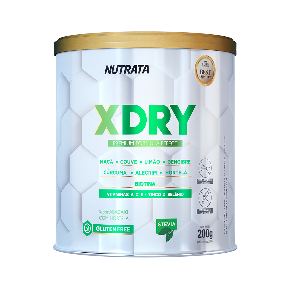 Nutrata X Dry Pote 200g Sabor Abacaxi com Hortelã em Oferta na Shopee