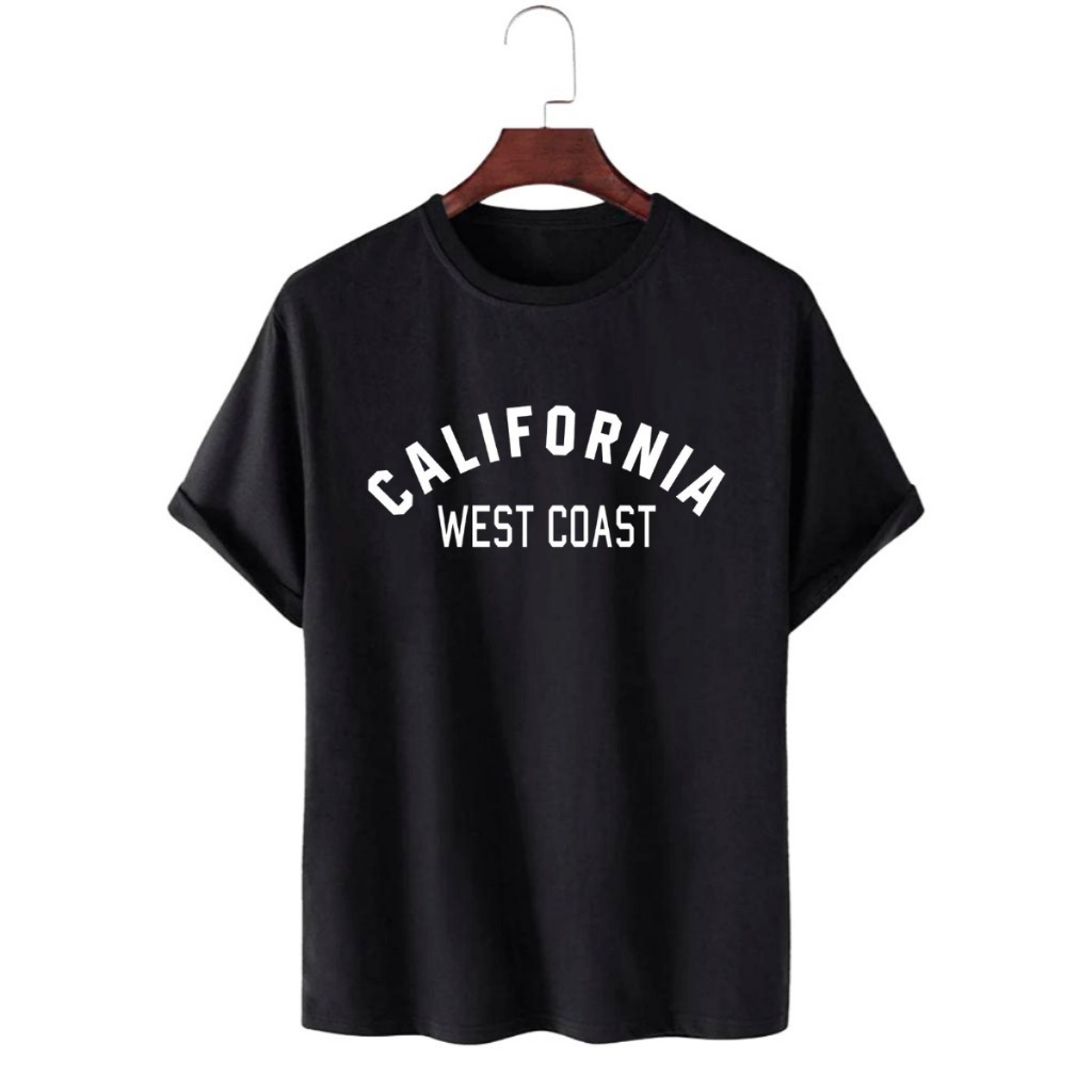 Camiseta Estampada Califórnia Feminina e Masculina 100% Algodão Promoção