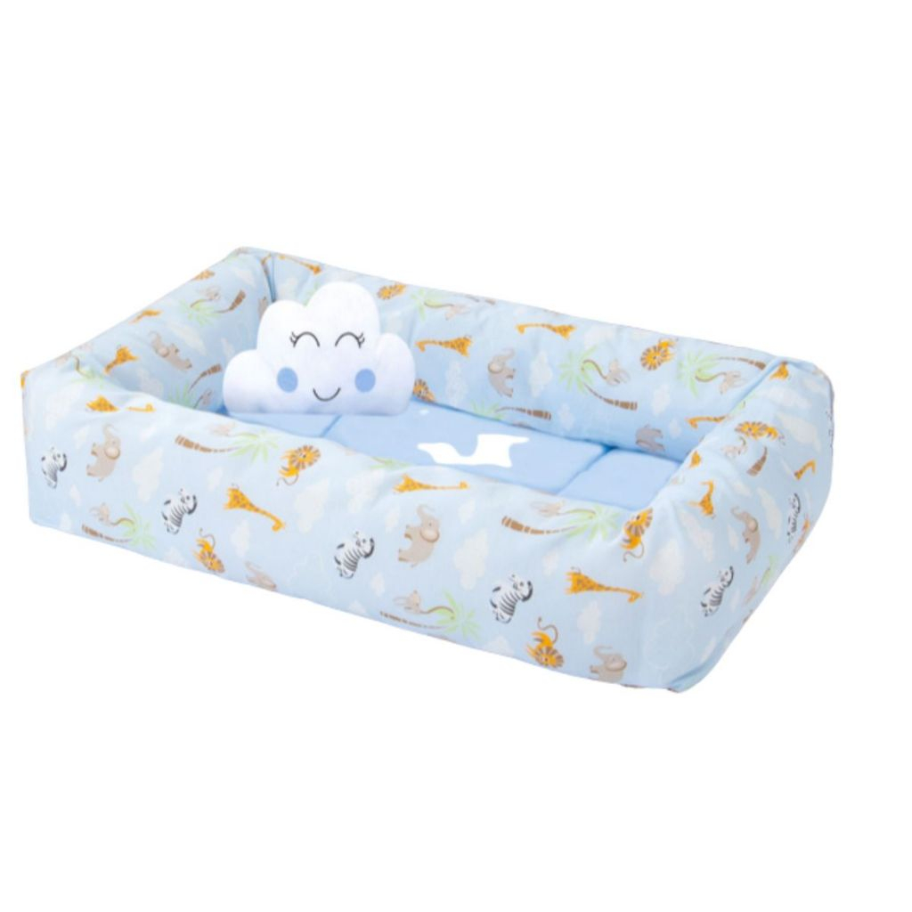 Ninho Redutor de Berço Quadrado Com Almofada Decorativa Formato Nuvem em Oferta na Shopee