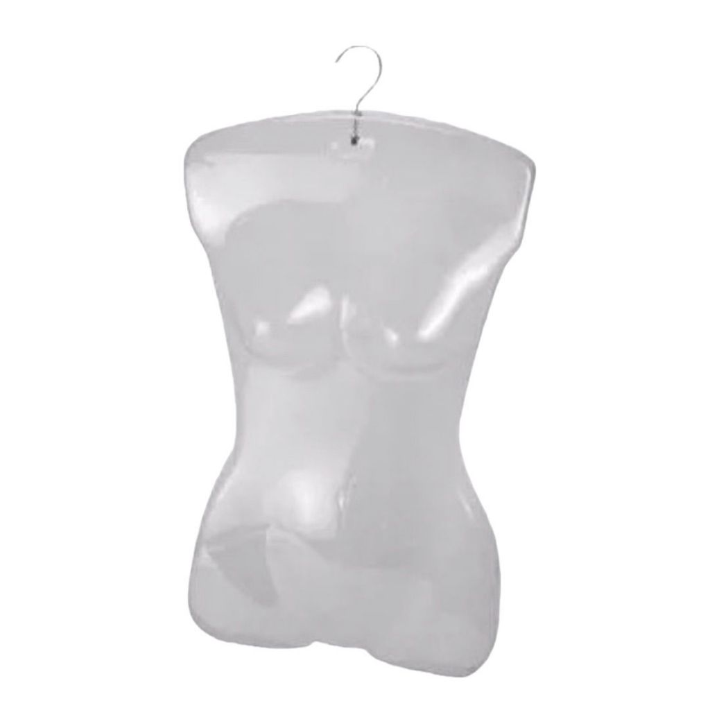 Cabide Collant Busto Manequim Feminino 1 unid. PVC Transparente em Oferta na Shopee