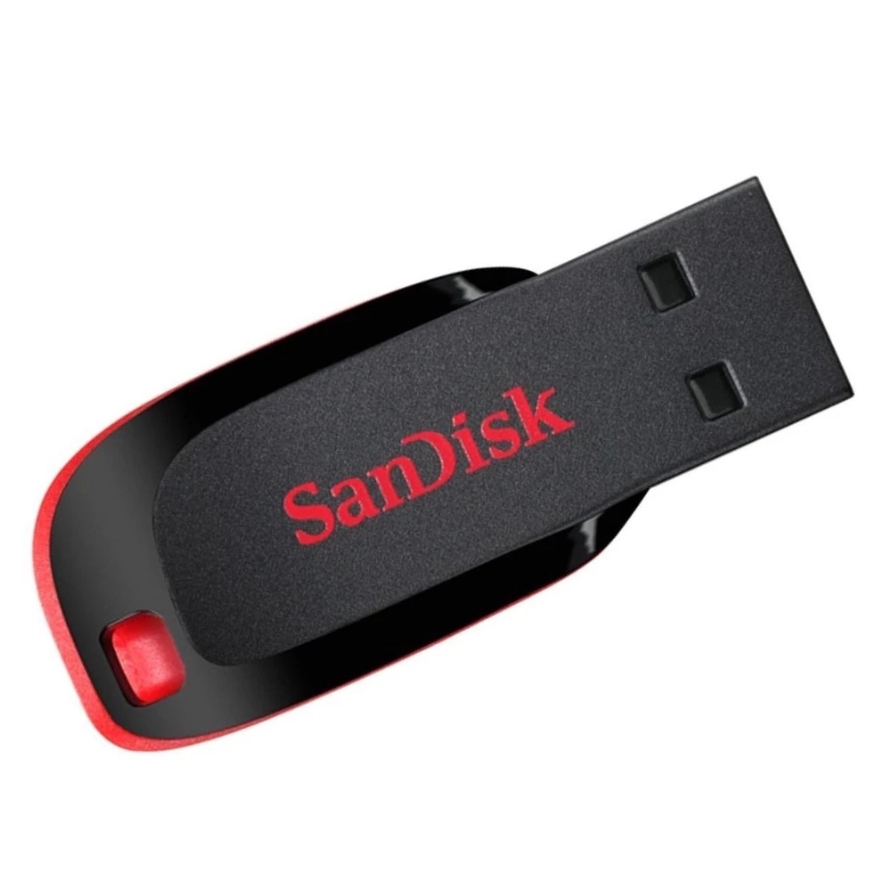 Pen Drive Sandisk Cruzer Blade USB 2.0 8GB - 16GB - 32GB - 64GB - 128GB Original