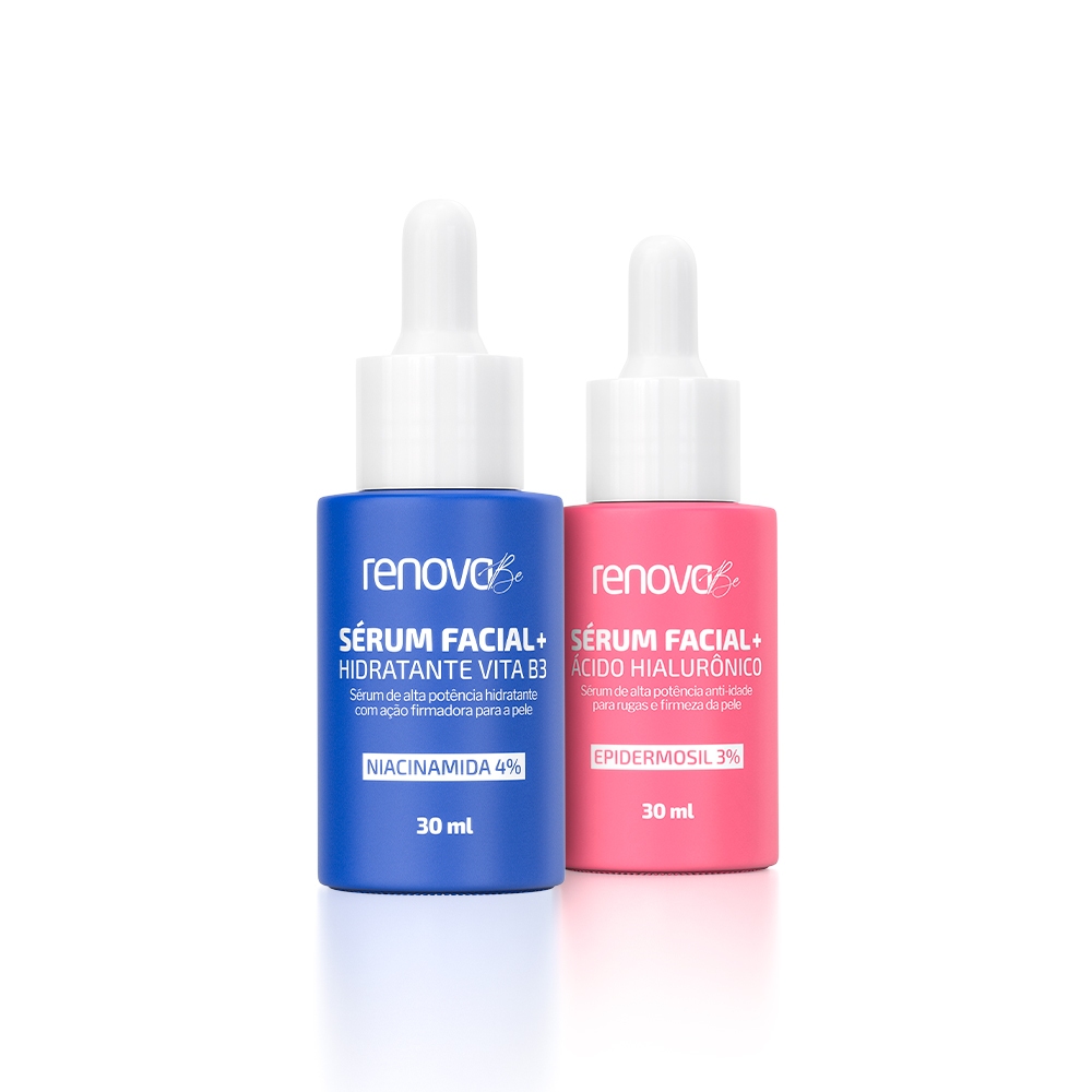 Sérum Ácido Hialurônico + Sérum Hidratante - Renova Be
