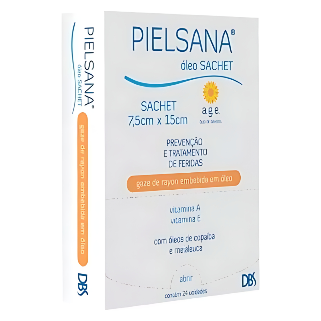 Curativo Pielsana Gaze De Rayon Óleo Age 7,5 x 15cm - C/24 Dbs