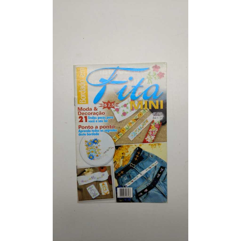 Revista Bordado Em Fita Mini 3 Moda Decoração Peças Ponto A Ponto 15607