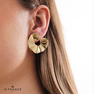 Brinco Orgânico Grande Banhado Ouro 18k em Oferta na Shopee