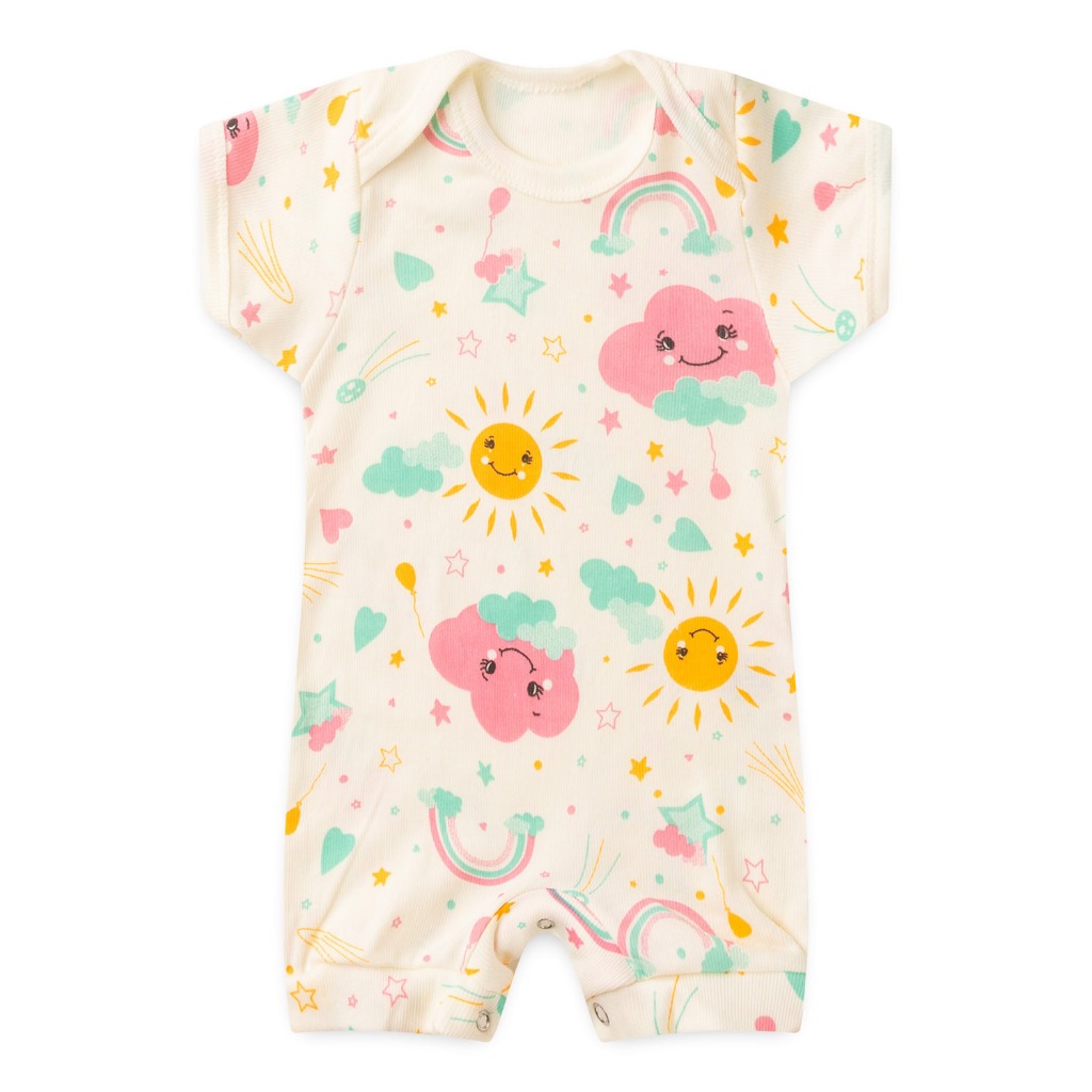 Banho de Sol Bebê Canelado Estampado (P/M/G)