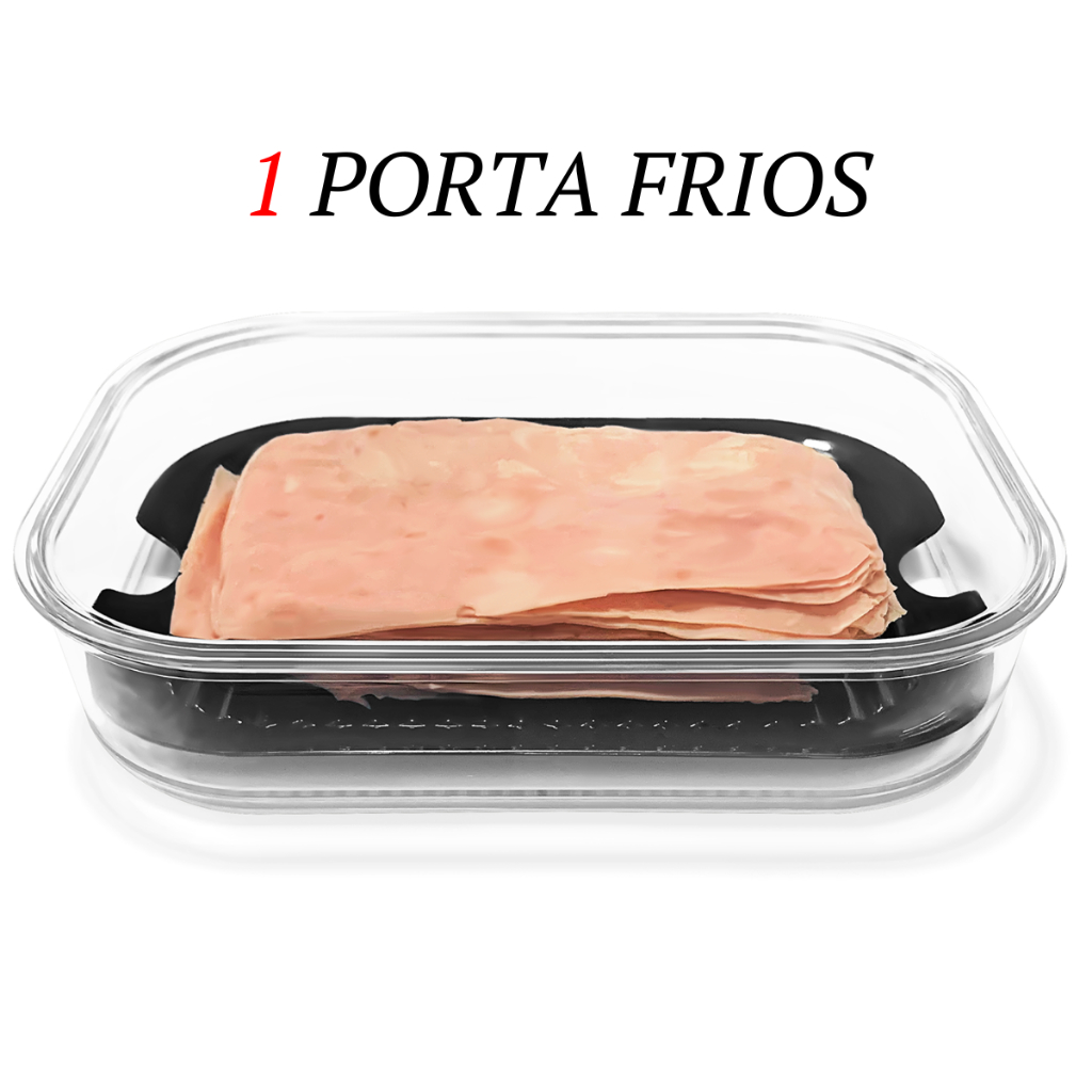 1 Porta frios Embutidos Geladeira com Escorredor Resistente