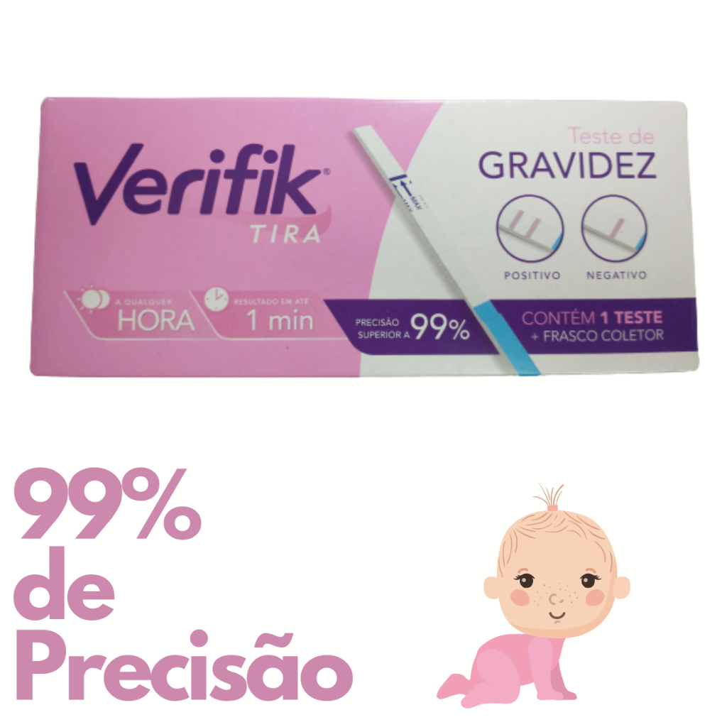 Teste Gravidez de Fita 99,9% Resultado Em 1min Verifik Tira