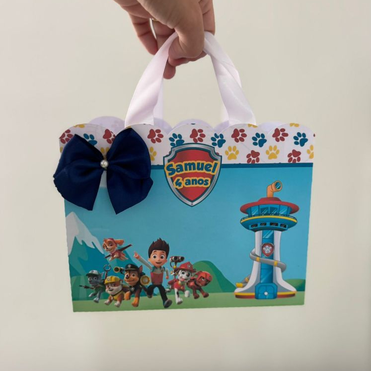 Sacolinha Personalizada Patrulha Canina – sacolinhas personalizadas - lembrancinhas personalizadas - vários temas