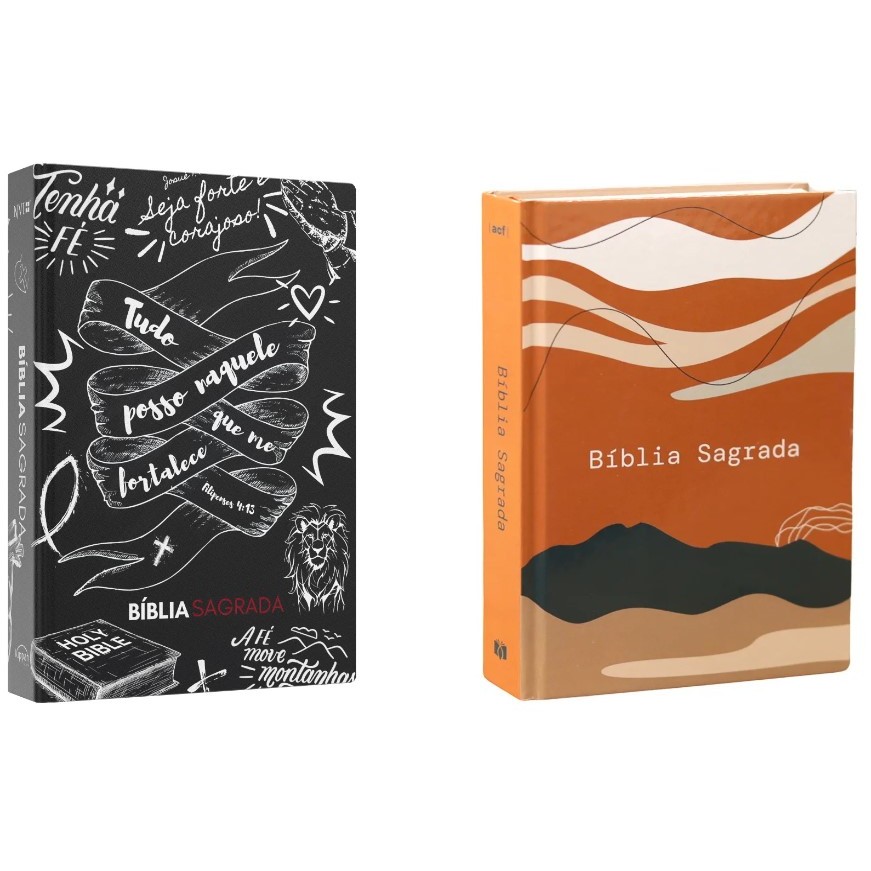 Kit Bíblia Sagrada | NVI | Jovem Cristão + Bíblia Sagrada | ACF | Clássica - Books & Magazines