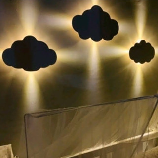 Abajur Sem Fio Trio de Nuvem com Luz Led Decoração Encantadora para Quarto de Bebê