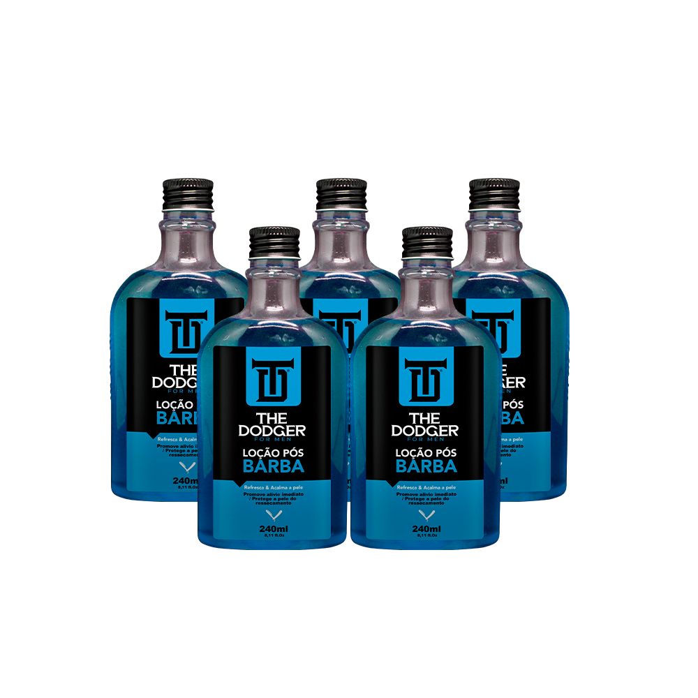 LOÇÃO POS BARBA 240ml - THE DODGER - 5 UNIDADES