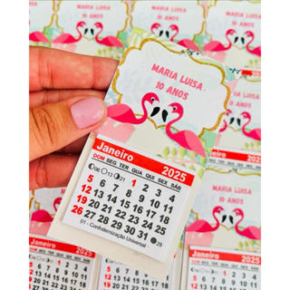 Mini Calendários 2026 Personalizado - kit 10 und em Oferta na Shopee
