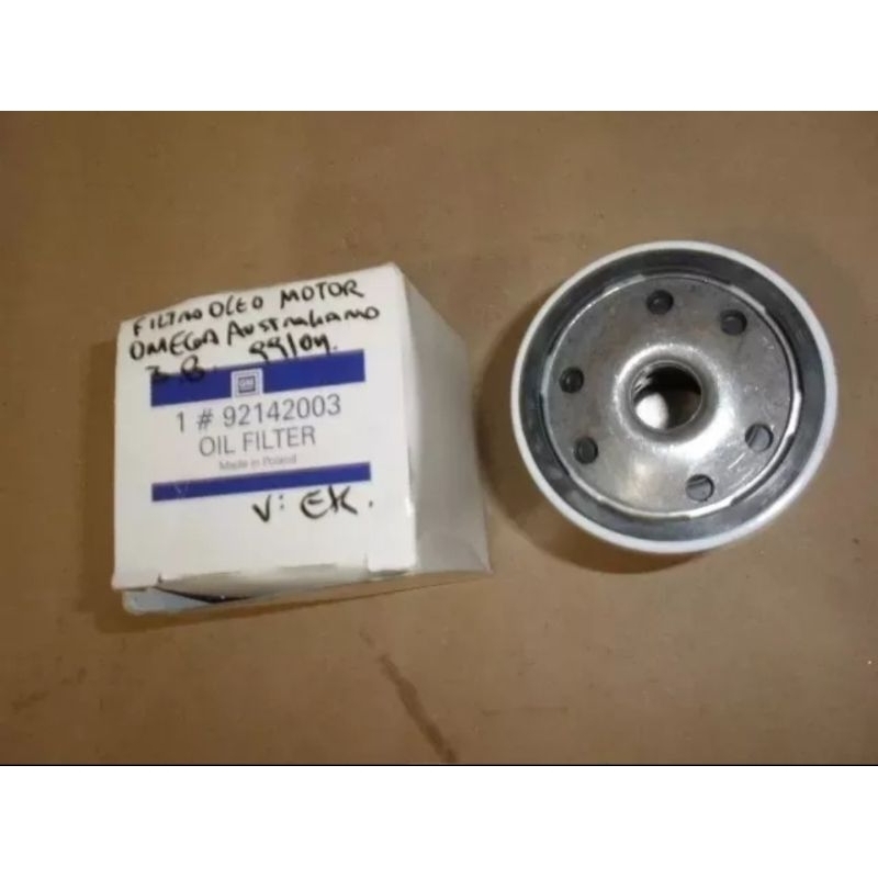 Filtro Oleo Motor Omega 99/04 Motor 3.8 Gm 92142003