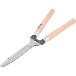 Tesoura para Cortar Grama 10" TGV 1020 Poda Manual Aço Carbono Cabo Madeira Vonder Jardinagem