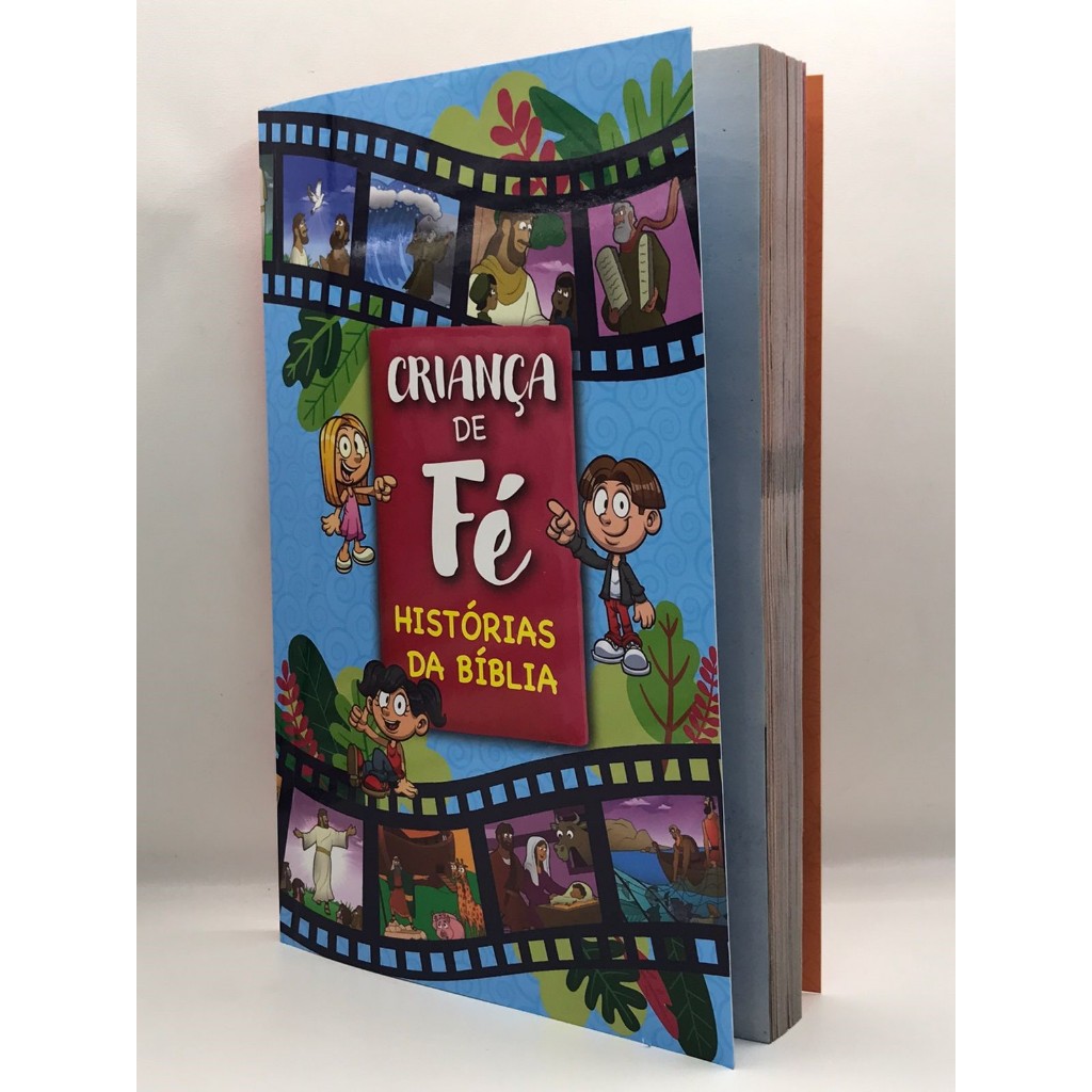 Livro Criança de Fé Histórias da Bíblia Ilustrado em Oferta na Shopee