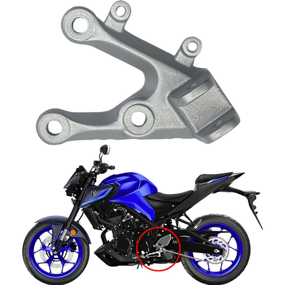 Suporte Pedaleira Mt 03 R3 Bacalhau Dianteiro Lado Esquerdo