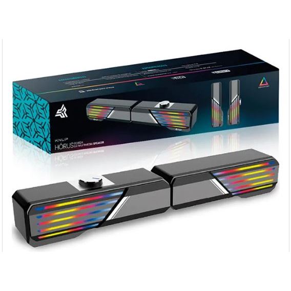 Caixa de Som Soundbar Multimídia Knup KP-R0824 RGB - PC / Notebook