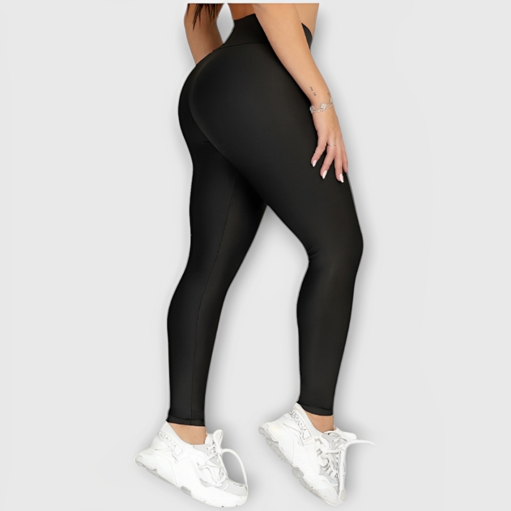 Calça Legging Feminina Preta Nao Fica Transparente Suplex Grosso Idela Para Academia