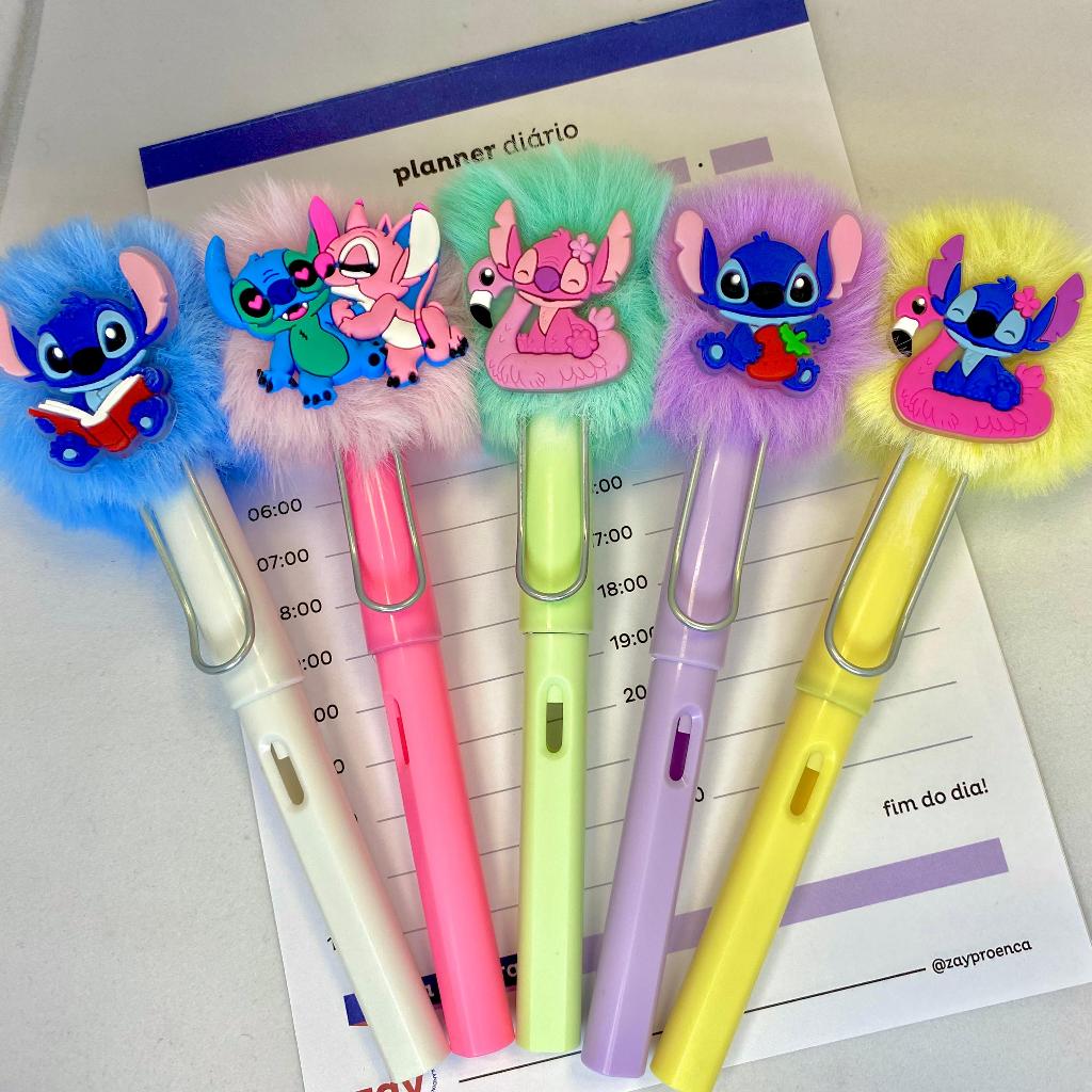 Lapís Infinito Stich Decorado com Pompom e Aplique em Oferta na Shopee