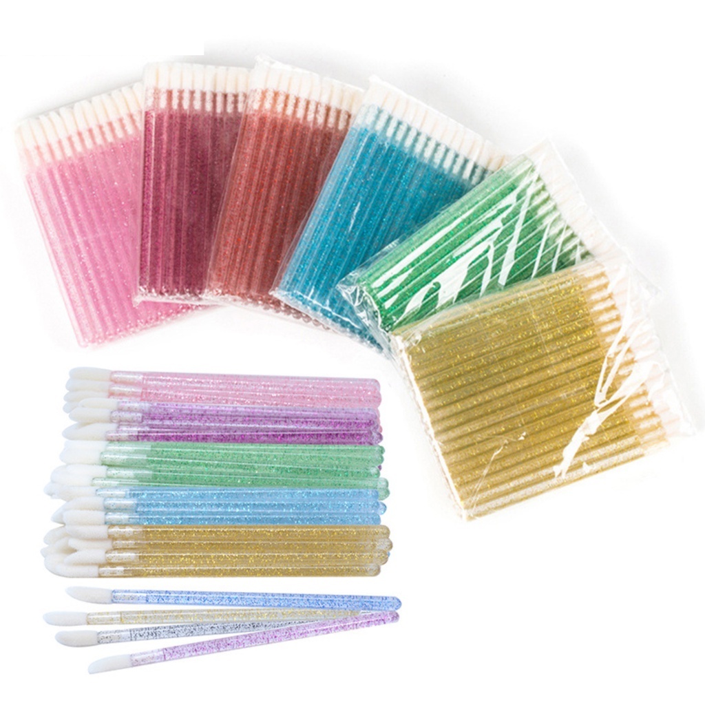 Kit 300 Pincel Aplicador Descartável Gloss e Batom Maquiagem em Oferta na Shopee