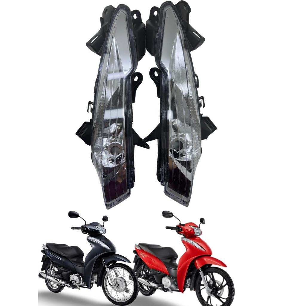 PAR DE PISCAS COMPLETO BIZ 110I-125 2018-2024 DIANTEIRO ESQUERDO E DIREITO (SEM CHICOTE) em Oferta na Shopee