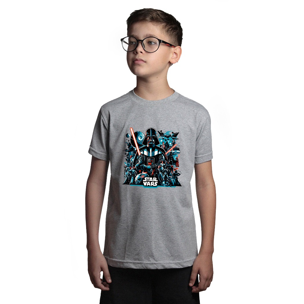 Camiseta Infantil Estampada Personagem Darth Vader