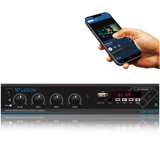Amplificador Som Ambiente 4 Canais Bt Eq Grave Médio Agudo em Oferta na Shopee