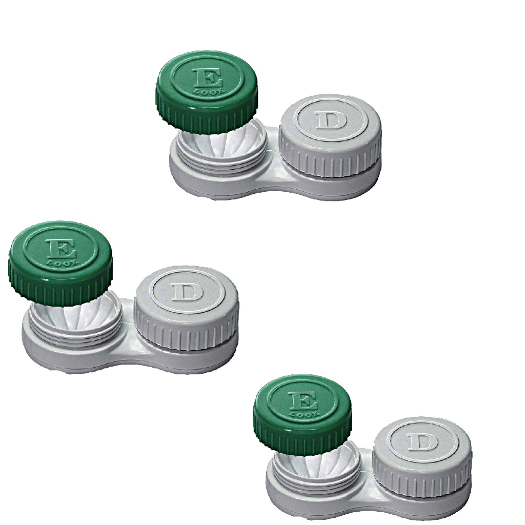 Estojo Case Porta Lentes De Contato - 3 Unidades em Oferta na Shopee