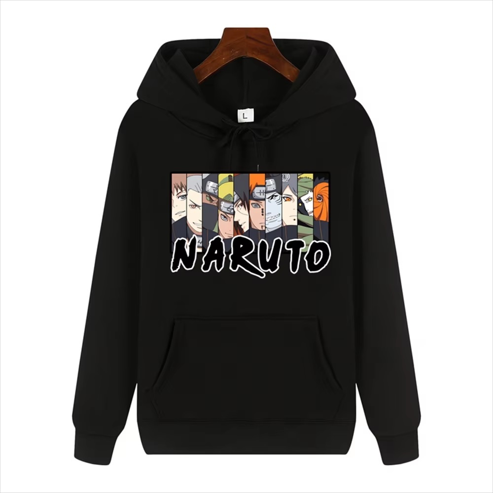 Moletom Infantil Estampado Anime Naruto Akatsuki Personagens Blusa De Frio