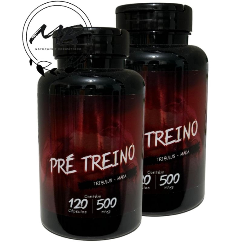 Natuervas - 02 unidades de pré treino 120 caps de 500 mg