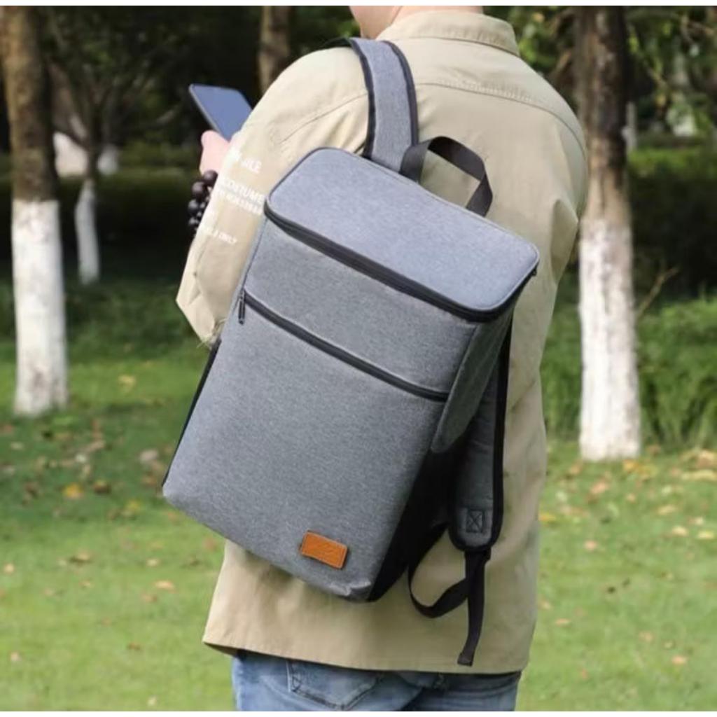 Mochila Térmica Bolsa Cooler Impermeável Grande Capacidade 18L Piquenique Quente Frio Rápido