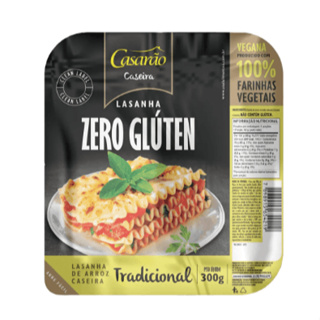 Massa Para Lasanha Casarão Tradicional Vegana Sem Glúten 300g em Oferta na Shopee